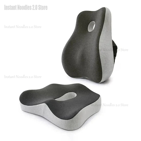 Foam Office Chair Cushion Car Seat Support Waist Pillow Massage Lumbar Orthopedic Pillow Buttock Coccyx Cushion Back Pads