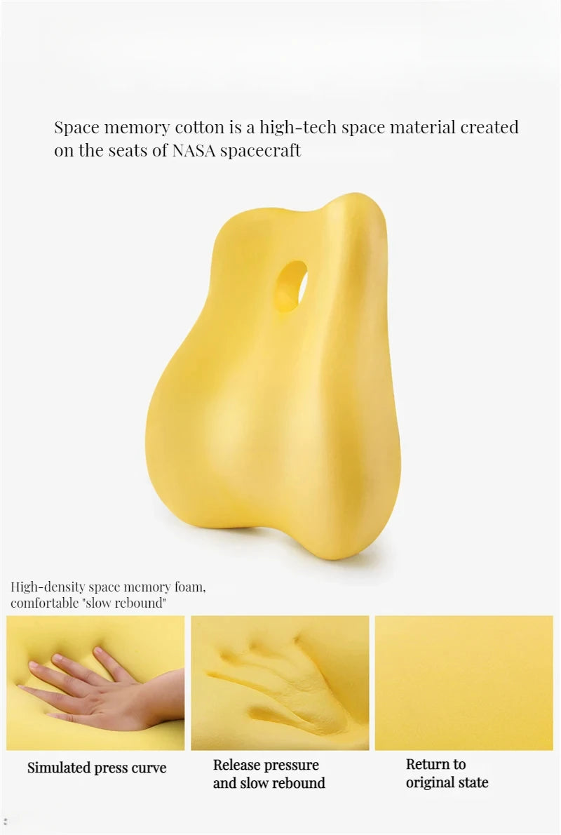 Foam Office Chair Cushion Car Seat Support Waist Pillow Massage Lumbar Orthopedic Pillow Buttock Coccyx Cushion Back Pads