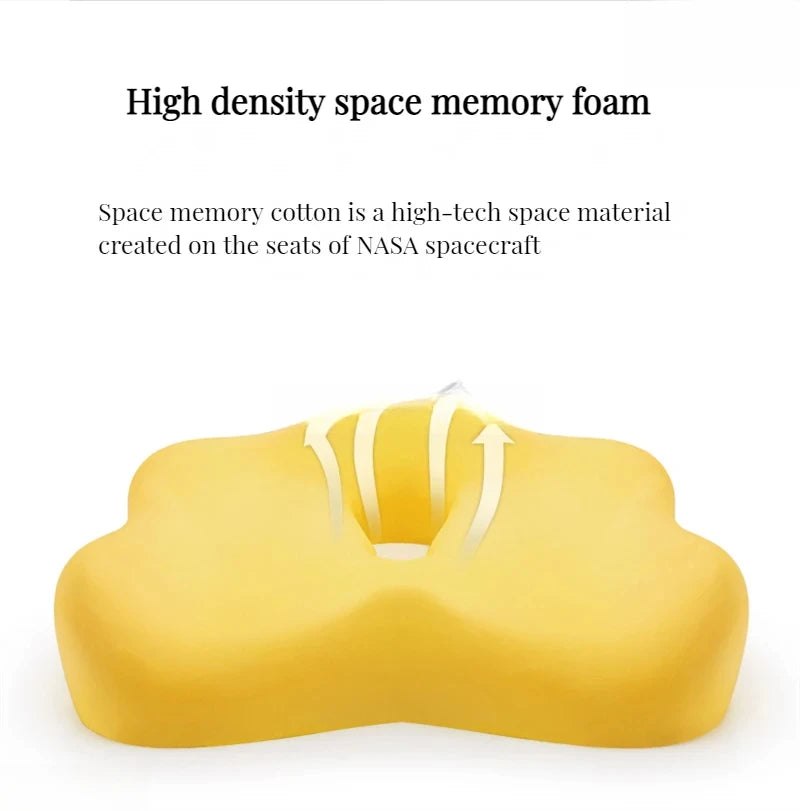 Foam Office Chair Cushion Car Seat Support Waist Pillow Massage Lumbar Orthopedic Pillow Buttock Coccyx Cushion Back Pads